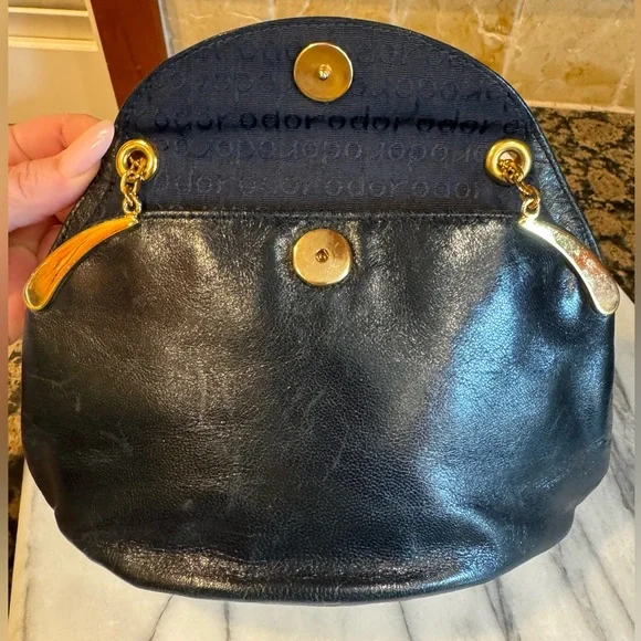 Rodo black leather shoulder bag - Picture 6 of 14